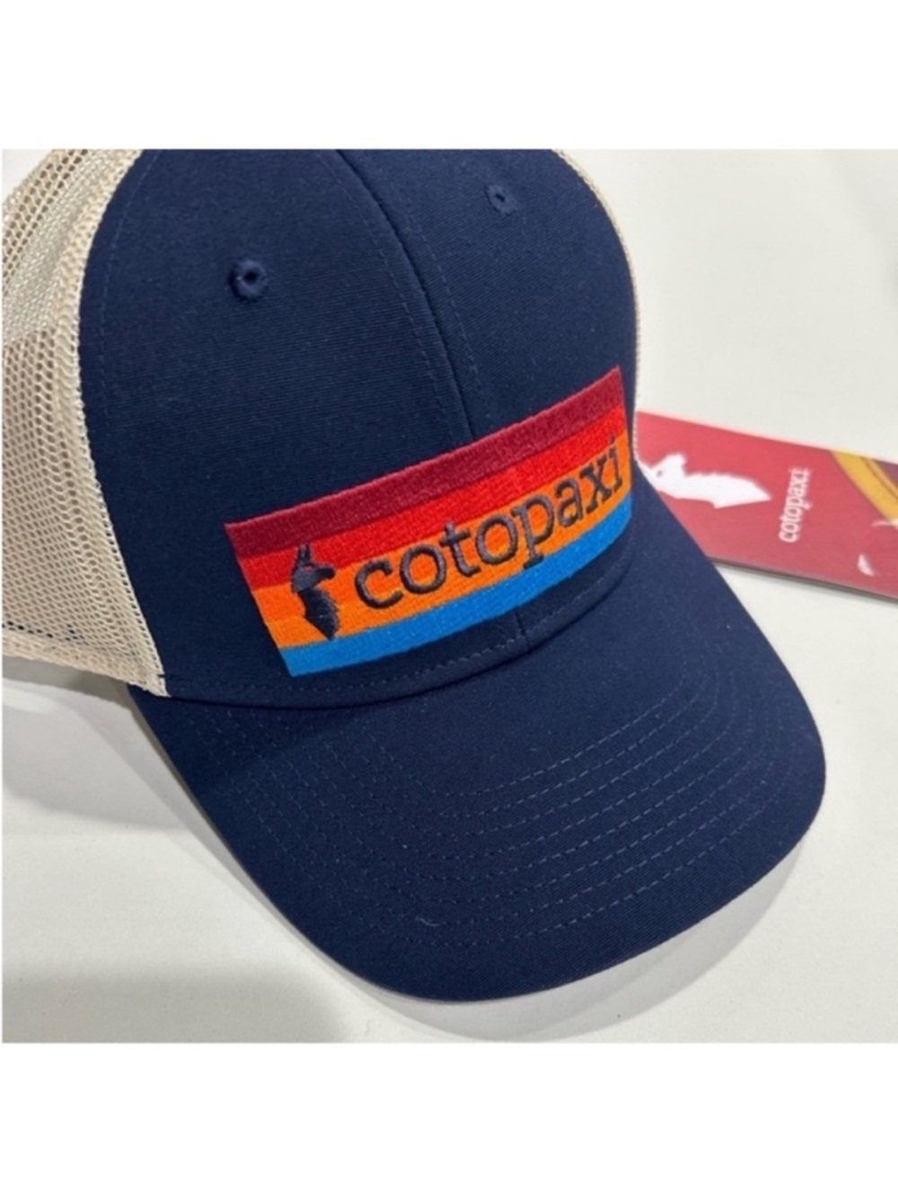 Cotopaxi On The Horizon Trucker Hat Cap NWT Navy Blue Maritime - Picture 2 of 7